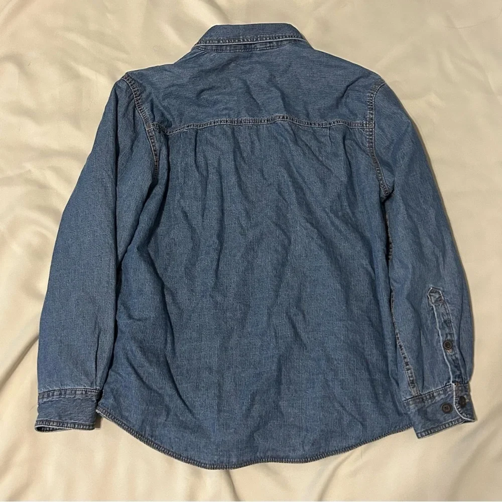 Outdoor Life Denim Plaid Fleece Lined Shacket - M - Picture 9 of 10